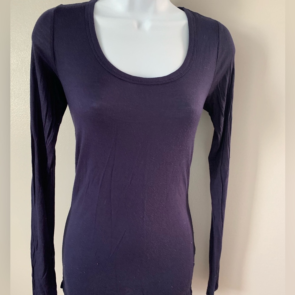Mudd Solid Blue Layering Top